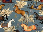 500 x 140 cm – Oeko-Tex katoen met exotische paarden en