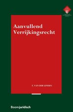 Aanvullend Verrijkingsrecht / E.M. Meijers Instituut voor, Boeken, Verzenden, Zo goed als nieuw, Teun van der Linden
