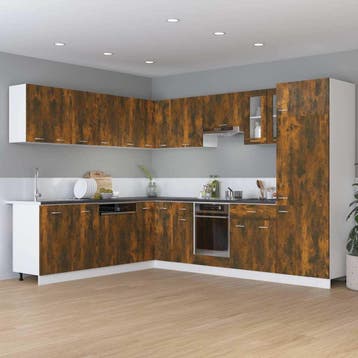 vidaXL Onderkast met lade Lyon 60x46x81,5cm bewerkt hout, Huis en Inrichting, Verzenden, Nieuw