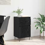 vidaXL Dressoir met lade Zwart eiken 35 x 40 x 70 cm Bewerkt, Verzenden, Nieuw