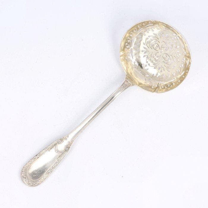 Suiker-strooilepel Art-Nouveau - Suikerzeef - .950 zilver, Antiek en Kunst, Antiek | Zilver en Goud