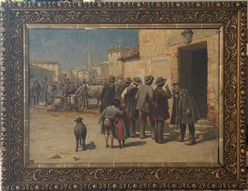 Scuola lombarda (XIX) - Al mercato