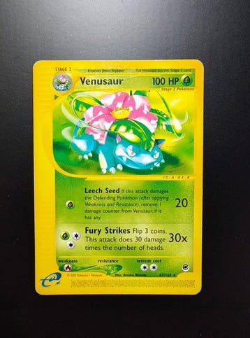 Pokémon - 8 Card - Venusaur Raro - Alakazam Raro - Clefable