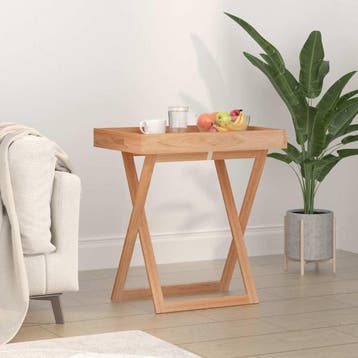 vidaXL Dienbladtafel inklapbaar 52x36x56,5 cm walnotenhout, Verzenden, Nieuw