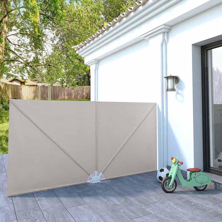 vidaXL Terrasscherm inklapbaar 300x150 cm crème, Jardin & Terrasse, Parasols, Envoi