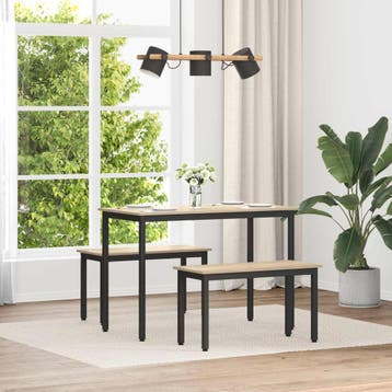 vidaXL Bank Sonoma Eiken 80 x 35 x 45 cm Bewerkt hout, Verzenden