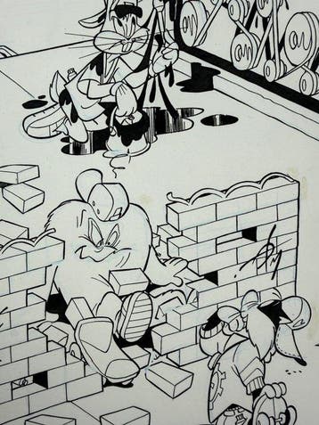 Warner Bros Original drawing - Looney Tunes - Dessin, Nieuw in verpakking
