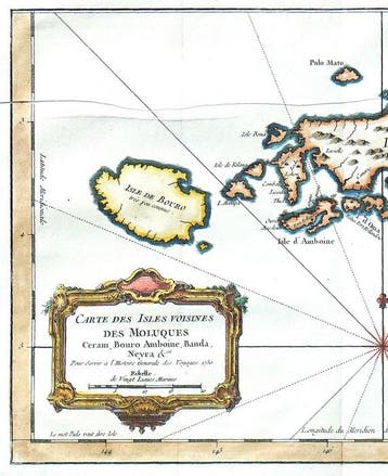 Azië - Molukken-eiland; N. Bellin - Carte des voisines des