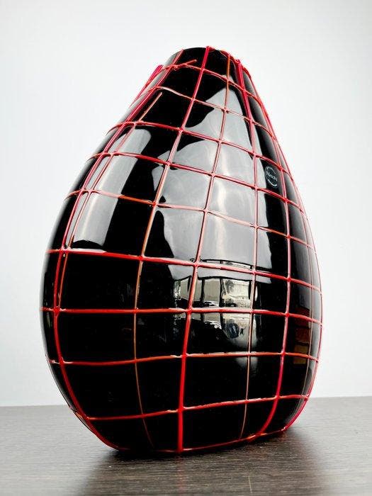 Murano.com - Carlo Nason - Vaas - Verhaallijn - Muranoglas -, Antiek en Kunst, Antiek | Glaswerk en Kristal