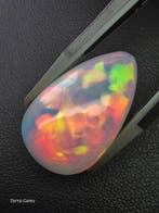 Wit, Meerkleurig Opaal - 13.29 ct - Antwerp Laboratory for, Nieuw