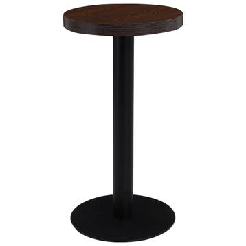 vidaXL Bistrotafel 40 cm MDF donkerbruin, Verzenden, Nieuw