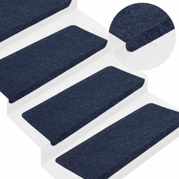 vidaXL Trapmatten zelfklevend 30 st 65x24,5x3,5 cm blauw, Verzenden