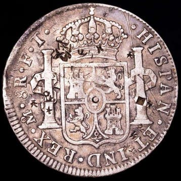 Spanje. Carlos IV. 8 Reales 1802 Mexico FT (Zonder