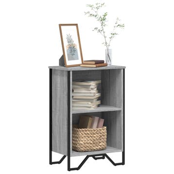 vidaXL Boekenkast 50x31x74,5 cm bewerkt hout grijs sonoma, Verzenden