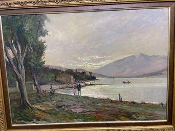 Antonio Pagnotta (1900-?) - Veduta del lago