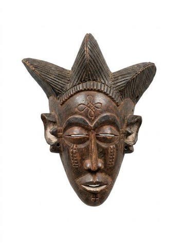 Masker Jonge Vrouw Muana Mpo (Angola) - DR Congo (Zonder