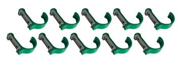 Set van 10 aluminium kledinghaken, kapstokken (gebogen, gro, Verzenden