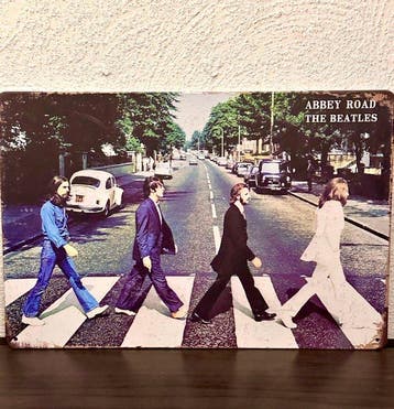 Beatles - No reserve- Origineel gelimiteerd emaillebordje, Antiquités & Art