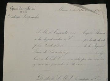 Almonte, Grand Chancelier des Ordres impériaux mexicains -