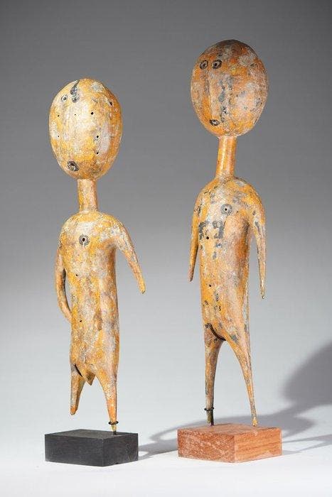 Een houten beeld - Prampram - Ghana (Zonder minimumprijs), Antiek en Kunst, Kunst | Niet-Westerse kunst