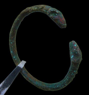Oud-Grieks, Archaïsche Periode oude bronzen armband, met