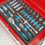 Datona Gereedschapskist drie lades - 4 lades gevuld - rood, Ophalen of Verzenden