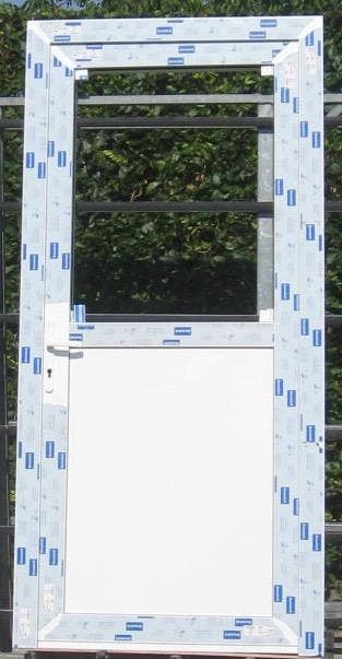 pvc buitendeur , achterdeur , deur 105 x 222 wit, Doe-het-zelf en Bouw, Deuren en Vliegenramen, Nieuw, Glas, Kunststof, Buitendeur