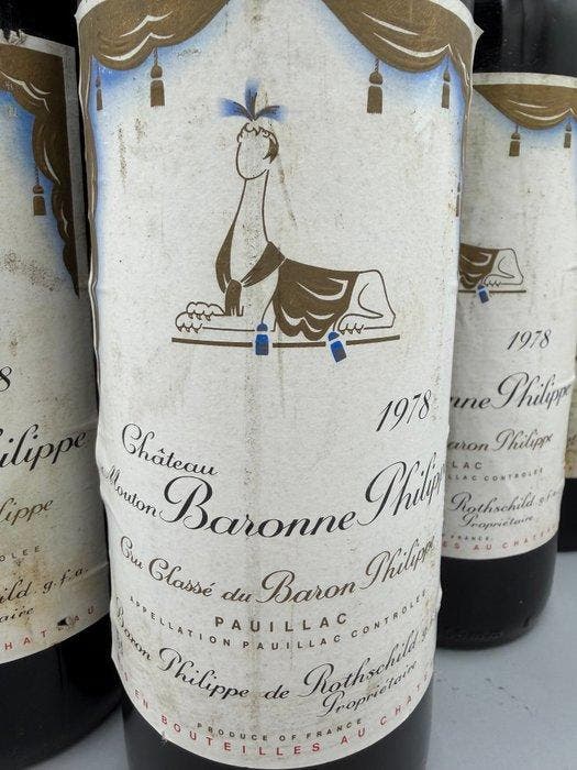 1978 Château Mouton Baronne Philippe (dArmailhac) -, Collections, Vins