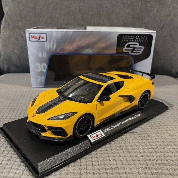 Maisto 1:18 - Modelauto - 2020 Chevrolet Corvette Stingray, Hobby & Loisirs créatifs, Voitures miniatures | 1:5 à 1:12