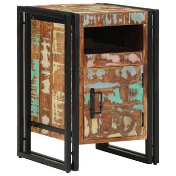 vidaXL Nachtkastje 40x40x59 cm Massief hout gerecycled, Verzenden, Nieuw