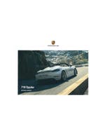2020 PORSCHE 718 SPYDER HARDCOVER BROCHURE JAPANS, Nieuw