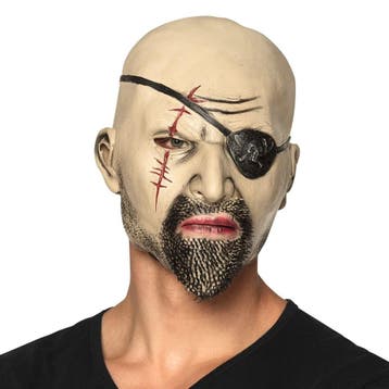 Halloween Masker Piraat, Verzenden, Nieuw