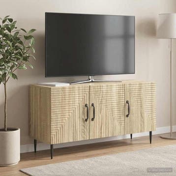 vidaXL TV Kast Sonoma Eiken 99 x 34,5 x 50 cm Bewerkt hout, Maison & Meubles, Verzenden