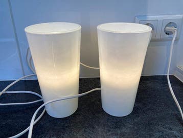 IKEA - Lamp (2) - Opaline glas - IKEA lamp GAVIK Vintage