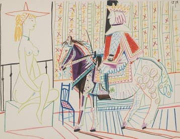 Pablo Picasso (daprès) - Le roi et la courtisane