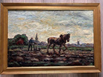 Cornelis de Bruin 1870 -1940(toegeschreven aan) - Aan het