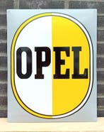 Opel emaille wit/geel, Verzamelen, Merken en Reclamevoorwerpen, Verzenden, Nieuw