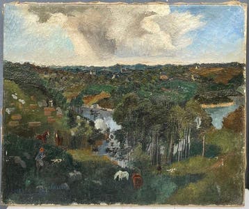 Pierre-Eugène Clairin (1897-1980) - Paysage à Pont Aven -
