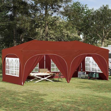 vidaXL Pop-up Feesttent 575 x 288 x 245 cm Terracotta Oxford, Verzenden, Nieuw
