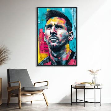 Zak - Lionel Messi égérie pop art