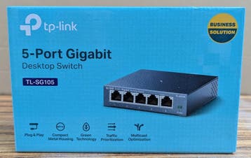 TP-link TL-SG105 - 5-port switch - NIEUW, Ophalen of Verzenden, Nieuw