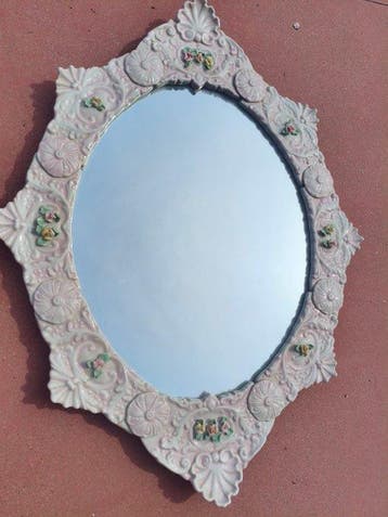 Miroir - Porcelaine, Antiquités & Art