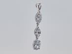 Zonder minimumprijs - Hanger - 14 karaat Witgoud - 2.22ct.