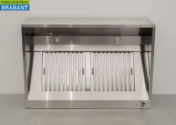 RVS Afzuigkap Dampkap met lamellen filters Premium-line 140, Elektronische apparatuur, Afzuigkappen, Ophalen of Verzenden, Nieuw