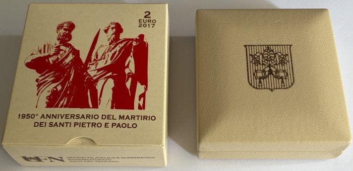 Vatican. 2 Euro / 5 Euro / 10 Euro 2017/2018 (4 monnaies), Postzegels en Munten, Munten | Europa | Niet-Euromunten