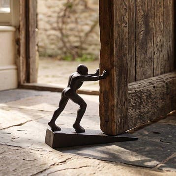 Deurstopper (2) - Gietijzer - Pusher Doorstop