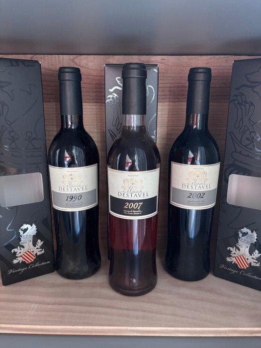 1990 , 2002, 2007 Maison Destavel anyuls Grand CRU, Muscat, Collections, Vins