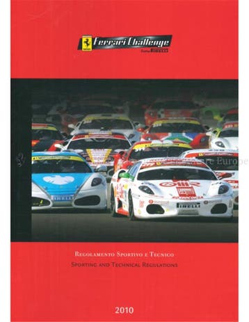 2010 FERRARI F430 CHALLENGE TROFEO PIRELLI BROCHURE 3656/10