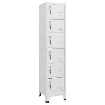 vidaXL Lockerkast 38x40x180 cm staal lichtgrijs, Verzenden, Nieuw