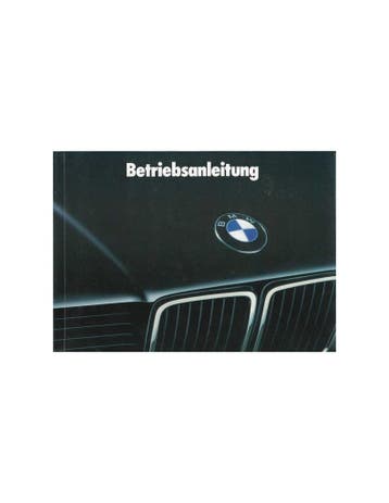 1989 BMW 7 SERIE INSTRUCTIEBOEKJE DUITS